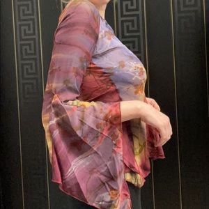 Bell Sleeve 70’s Flowy Blouse